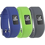 MosstekCompatible with Garmin Vivofit 3/Vivofit Jr/Vivofit Jr 2 Bands for Kids Girls Boys Women, Colorful Cute Soft Silicone Sport Adjustable Replacement Vivofit Jr/Vivofit Jr 2 Bands Small Large