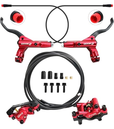 Amazon.com: Zoom HB876E Hydraulic Disc Brakes Set 4-Pistons E-Bike