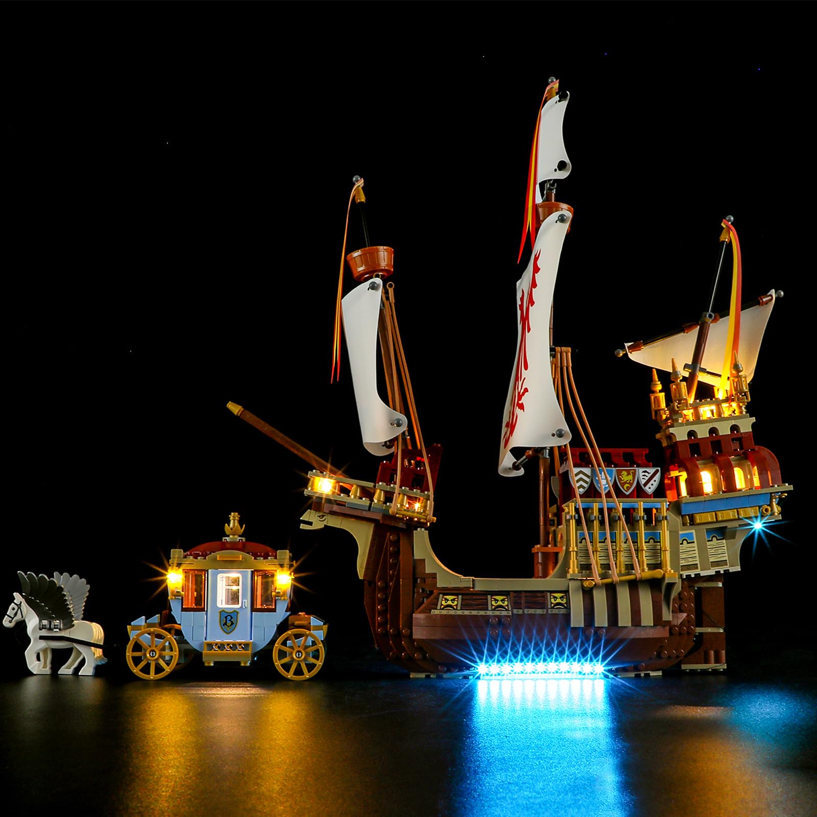 GEAMENT LED Light Kit Compatible with LEGO Harry Potter Triwizard Tournament The Arrival 76440 (Model Set Not Included)
