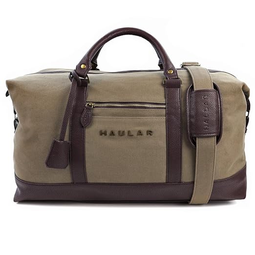 title=Borsa Da Viaggio, Haular Borsone Da Weekend Per Uomo E Donna [Vintage Tela]