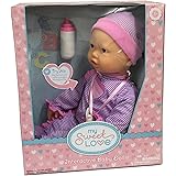 INTERACTIVE BABY DOLL - Makes Breathing Sounds, Sucks on Her Bottle or Pacifier, Her Face Moves Just Like a Real Baby, Giggles and Makes Sound when She is Held