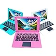 Laptop Computer Mini 10 Inch Quad Core Powered by Android 12 Netbook 64GB Small Computer with WiFi Webcam Bluetooth,Charger Mouse Included,Suitable for Children and Students, 4 Color Options (Pink)