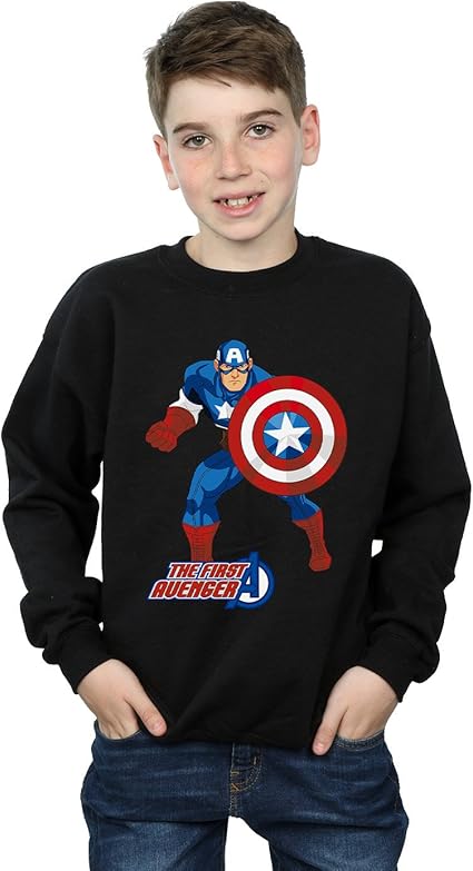 boys captain america sweatshirt