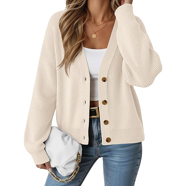 Zeagoo Womens Lightweight Cardigan Button Down Fall Cardigan