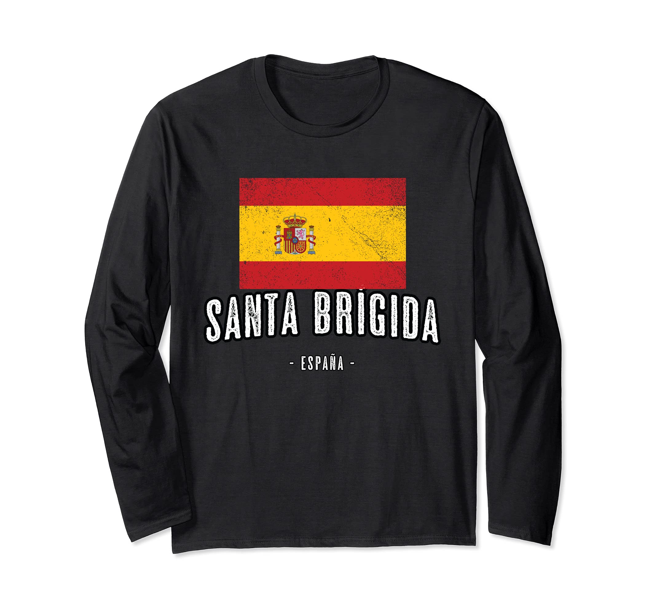 Santa Brígida Spain | ES Flag, City - Bandera Ropa - Long Sleeve T-Shirt