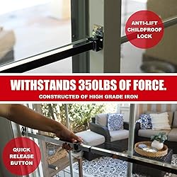 SECURITYMAN Sliding Door Security Bar-Child Proof