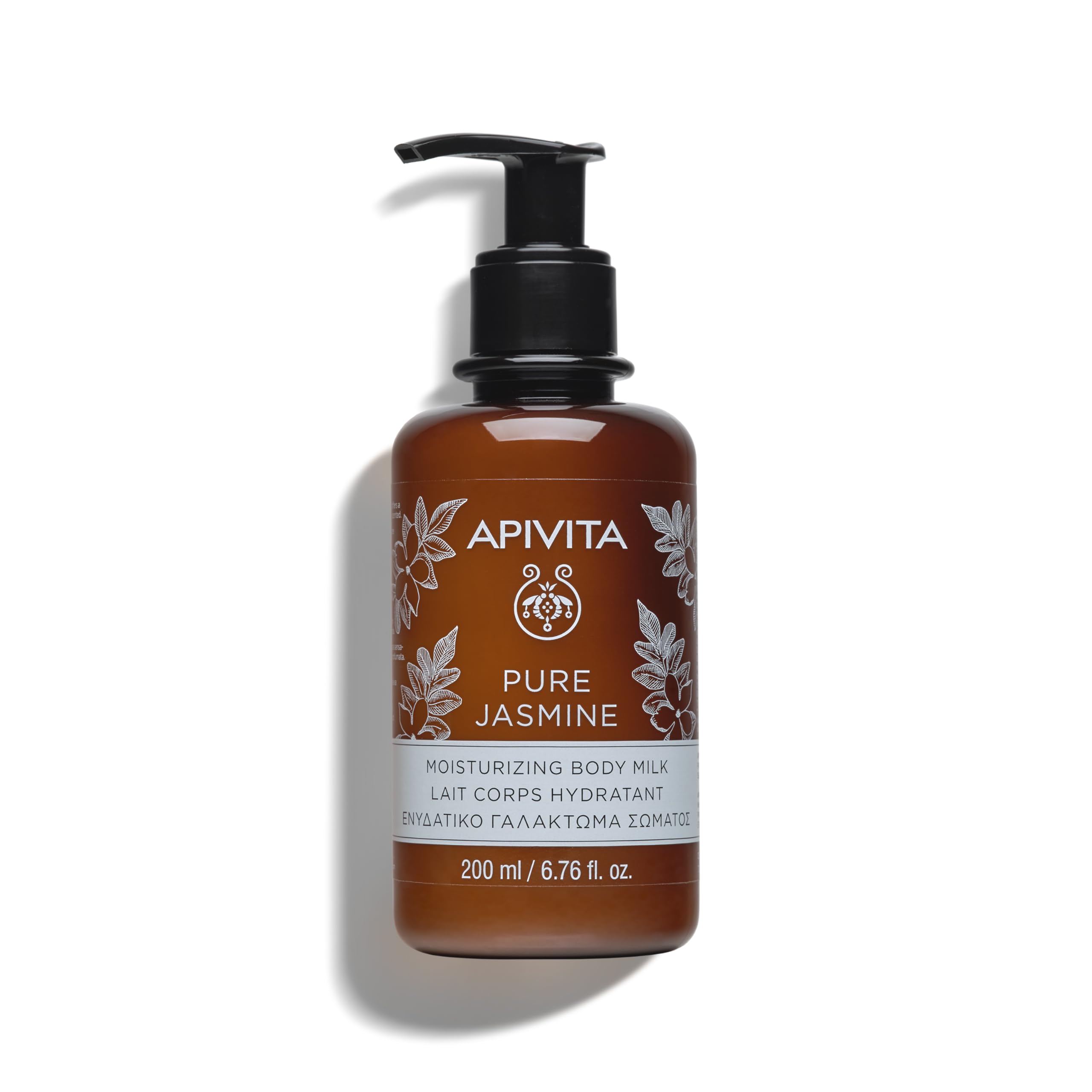 Photo 1 of ** USED** Apivita Pure Jasmine Body Milk | Moisturizes & Soothes with Jasmine, Honey & Essential Oils, 200 mL/ 6.67 oz