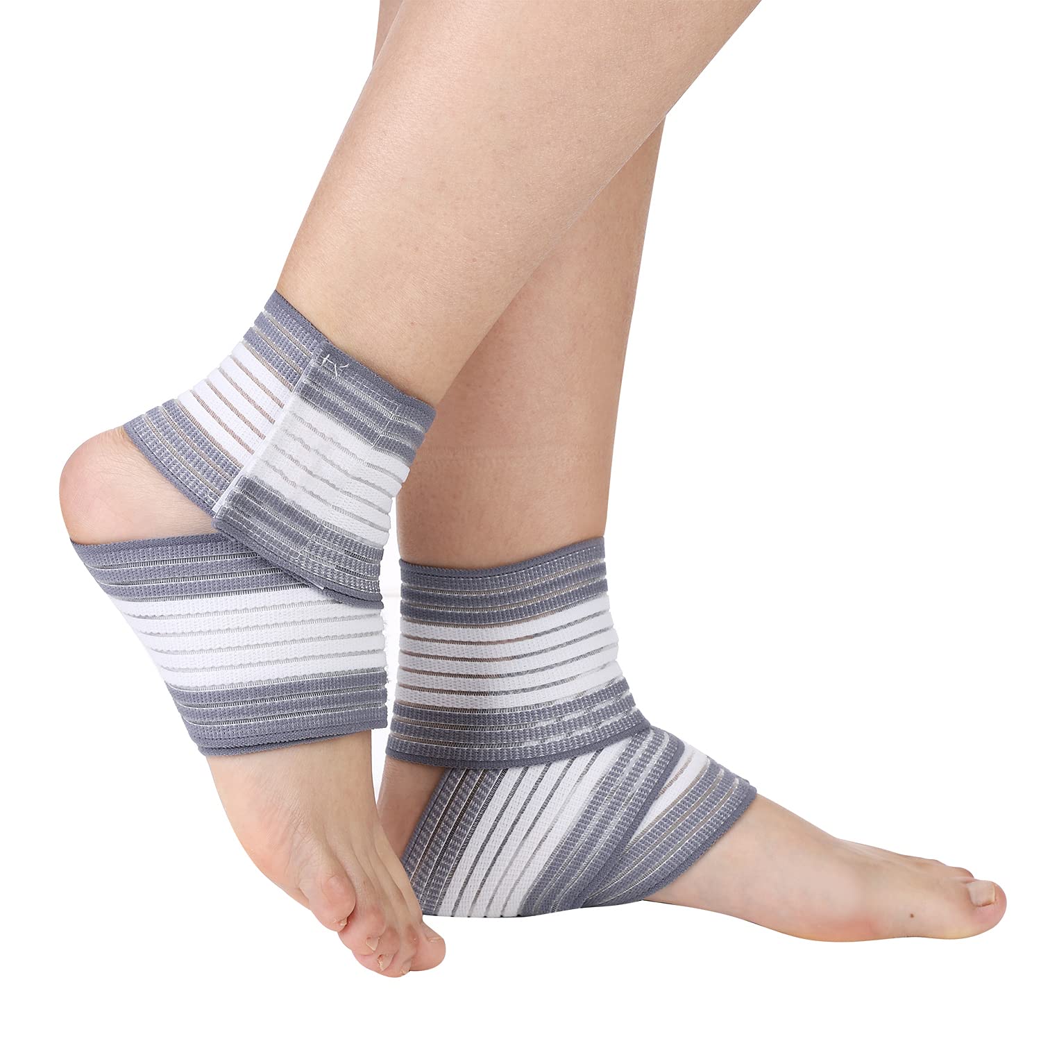 XGOPTS Ankle Support Brace - Adjustable Elastic Breathable Compression Wrap Strap - Sports Bandage Strap for Men and Women - for Sports Protection, Arthritis, Plantar Fasciitis, Injury Recovery