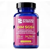 Stacked Science DIM SGS+ Hormone Support Supplement | DIM + Sulforaphane Glucosinolate (SGS) Broccoli Seed Extract + Pomegranate | Vegan | Gluten-Free | 90 Veg Capsules