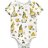 vvfelixl Baby Girls' Bodysuits Llama Alpaca Cactus Short Sleeve Cotton Baby Clothes For Girls 0-24 Months Black