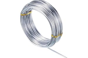 Soft Craft Wire - Silver Color Anti Rust Soft Aluminum Wire | Craft Supplies Metal for Enthusiasts Beginners Professionals Ar