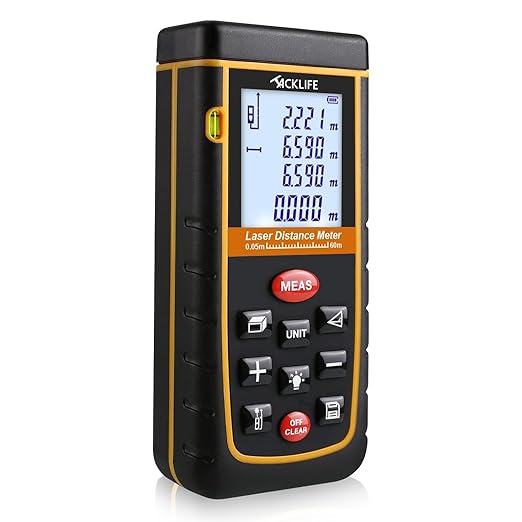 title=Tacklife A-LDM02 60m Telemetro Distanziometro Laser Professionale Misuratore
