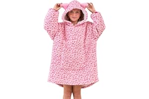 FZOSM Unicorn Wearable Blanket Hoodie for Girls Unicorn Oversized Hoodie for Kids
