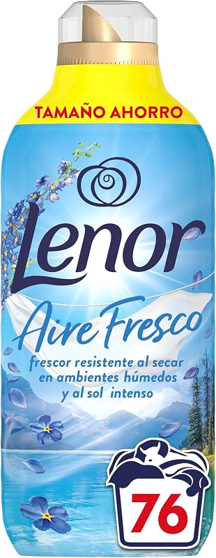 Amaciador de ar fresco para roupa Frescura alpina 76 lavagem, 1,064L, frescura resistente à secagem em ambientes húmidos ou sol intenso