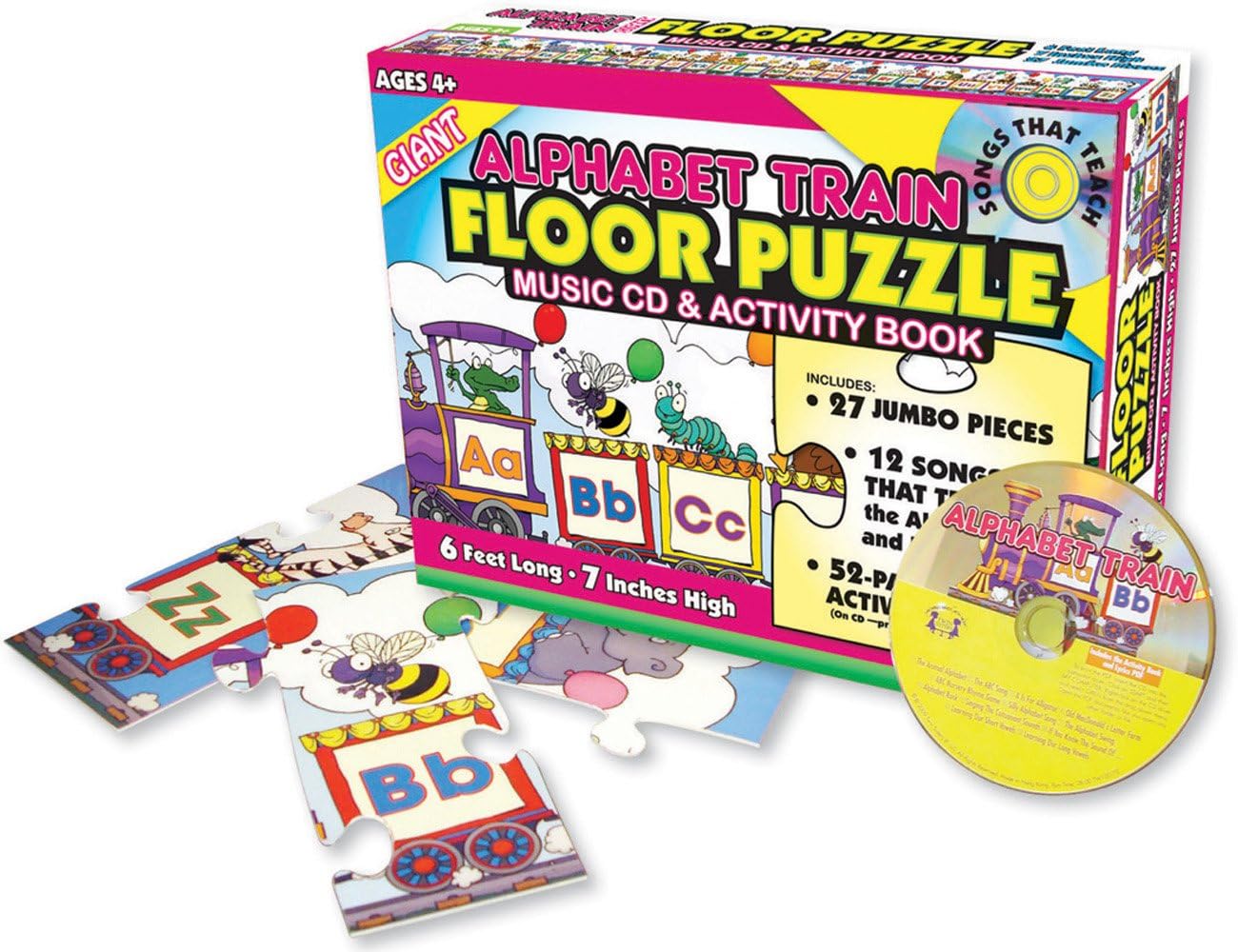 Alphabet Train Floor Puzzle & CD