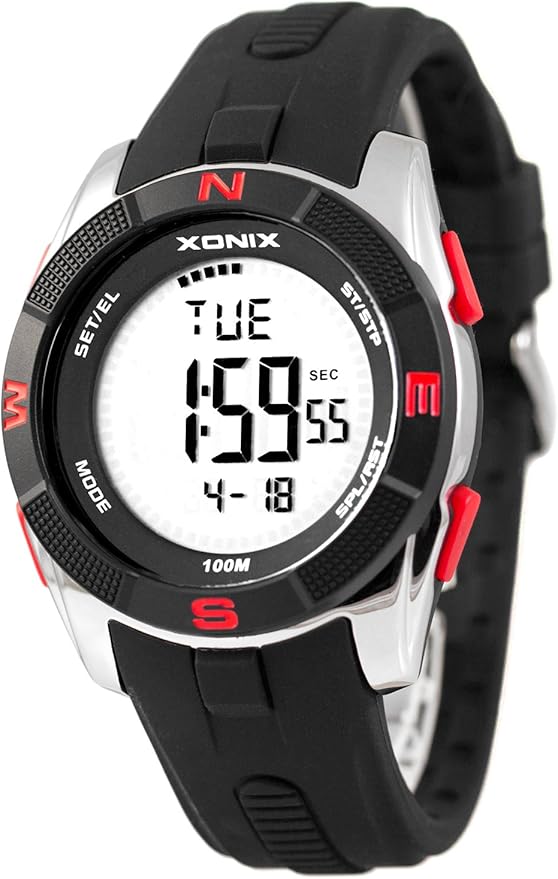 Xonix WR100m Men's Watch Stopwatch Backlight Timer Hypoallergenic