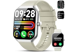 MOTAST Smart Watch(Answer/Make Call), 1.96" HD Smartwatch for Men Women, 2025 Fitness Activity Tracker with 110+ Sport Modes/Heart Rate/Sleep Monitor/Pedometer, IP68 Waterproof Fitness Watch for Android iOS