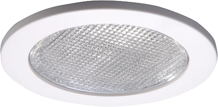 Halo 4055wh E26 Series Recessed Lighting Shower Trim With Prismatic Glass Lens 4 In White Amazon Com