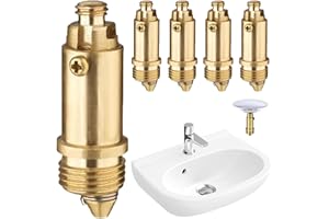 5Pcs Copper Basin Sink Clicker Pop-Up Bolts Easy Install Plug Bolts Bathroom Sink Stopper Replacement Kit for Wash Basin Bath