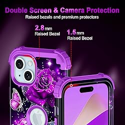 Miqala Compatible with iPhone 15 Case,Glow in The