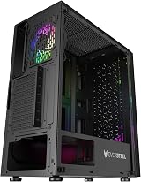 Oversteel Iridium ATX Micro ATX ITX Gaming PC Case Mesh Front RGB Fan Tempered view 5