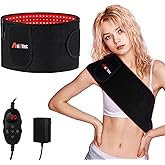 Weiyitec Red Light Therapy Belt for Body 660nm & 850nm Infrared Light Therapy Wrap, 51‘’x7‘’ Adjustable Heating Belt for Home Use with Controller