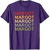 Retro Margot Personalized, Margot Name, Girl Woman Margot T-Shirt