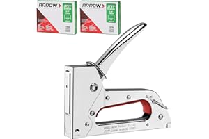ARROW FASTENER Arrow JT27 Light Duty Staple Gun Kit, Thin Wire Stapler with 2000 Pieces JT21 3/8" Staples, Lightweight Chromed-Steel Housing