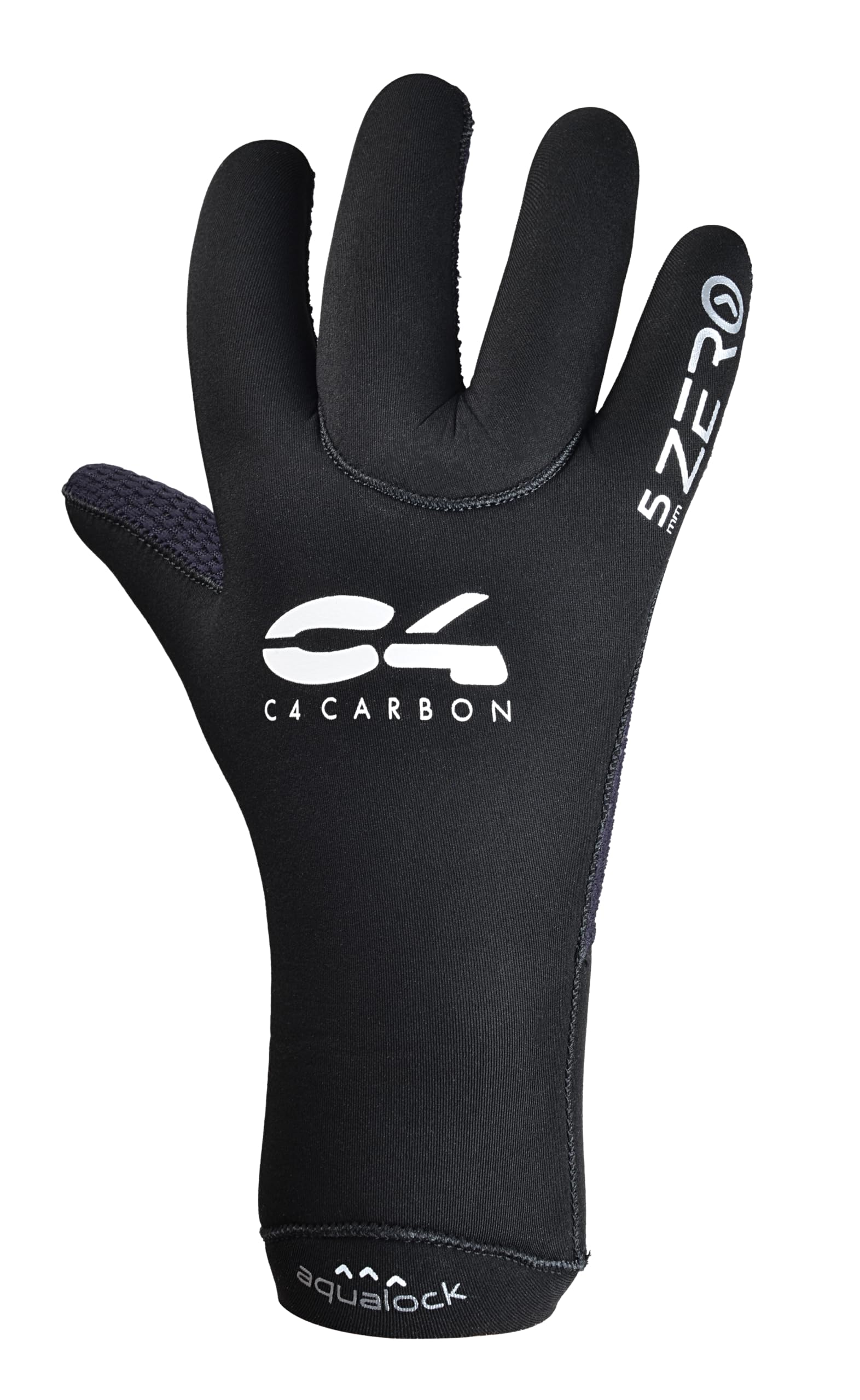 C4 ZERO DRY Neoprene Diving Gloves 2mm, 3.5mm and 5mm Underwater Fishing (Neoprene 3.5mm, XS)