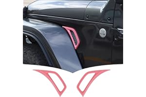 Voodonala Wheel Eyebrow Side Air Conditioning Vent Decoration Cover Trim for Jeep Wrangler JL JLU Gladiator JT 2018-2021(2pcs