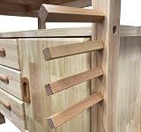 LUMBER JACK WB1200DC3 Heavy Duty Woodworking Bench Front Tail Vice Dog Holes view 7