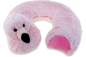 Puzzled Flamingo Super Soft Plush Neck Pillow - Birds Collection - 11" inch - Unique Loveable Gift - Item #5752