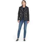 kate spade new york womens Double-breasted Sparkle Plaid Blazer Jacket