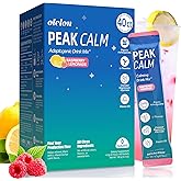 40 Count Super Cortisol Calm Drink with Magnesium Glycinate, Ashwagandha, L-Theanine & Vitamin D3 |Magnesium glycinate Powder for Relaxation, Focus & Sleep Support | Raspberry Lemonade | No Sugar