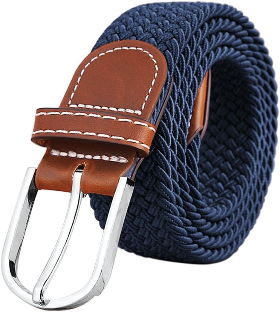 Acexy Braided Elastic Stretch Woven Belt Inlay Multi-Color Options