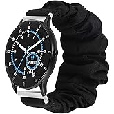 Compatible with Armitron Matrix Smartwatch bands, 20mm, 22mm Quick Release Fabric Elastic Scrunchie Elastic Watch Band Women Cute Replacement Straps Compatible with Armitron Connect Matrix, Link, Lunar, Boom, Eclipse Smartwatch