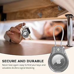 Waterproof AirTag Keychain Holder, Air tag Lock