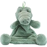 Baby Paper Gator Crinkle Cuddler, Plush Sensory Lovey for Baby &amp; Toddler