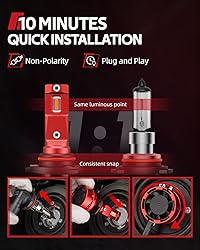 Torchbeam T2 9005/HB3 9006/HB4 LED Bulbs Combo