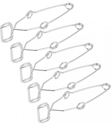 Pinces Fer Chromé Stonylab Pack De 5 Pinces Pour Tubes à Essai - Chrome 16, 5cm - Poignées Ergonomiques Support Tube Test Stoddard