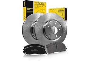 TOVASTY Front Brake Kit Compatible with Dodge Grand Caravan 2012-2020, Journey 2012-2020, Premium OE Brake Rotors and Carbon 