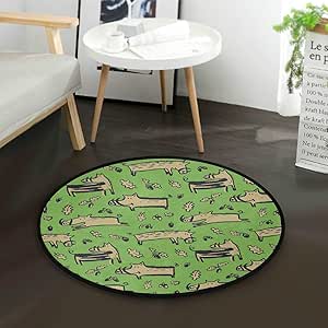 YXUAOQ Habitación Alfombra Dormitorio Cute Boars Art Living Room