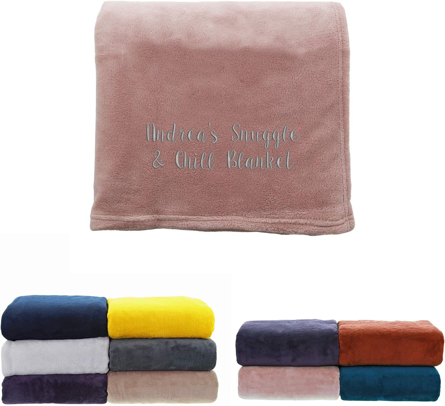 aztex Personalised Fleece Blanket/Throw, Customised with a name or