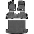 ANBINGO®Floor Mats & Cargo Liner for 2016-2021 Hyundai Tucson,2016 2017 2018 2019 2020 2021 Hyundai Tucson All Weather Protection TPE Anti-Slip Automotive Full Set Custom Car Mats Accessories - Black