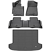 ANBINGO®Floor Mats & Cargo Liner for 2016-2021 Hyundai Tucson,2016 2017 2018 2019 2020 2021 Hyundai Tucson All Weather Protection TPE Anti-Slip Automotive Full Set Custom Car Mats Accessories - Black