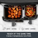 Tefal Easy Fry Dual Zone Digital Air Fryer 8.3L 2 Drawers EY901HG0 view 4