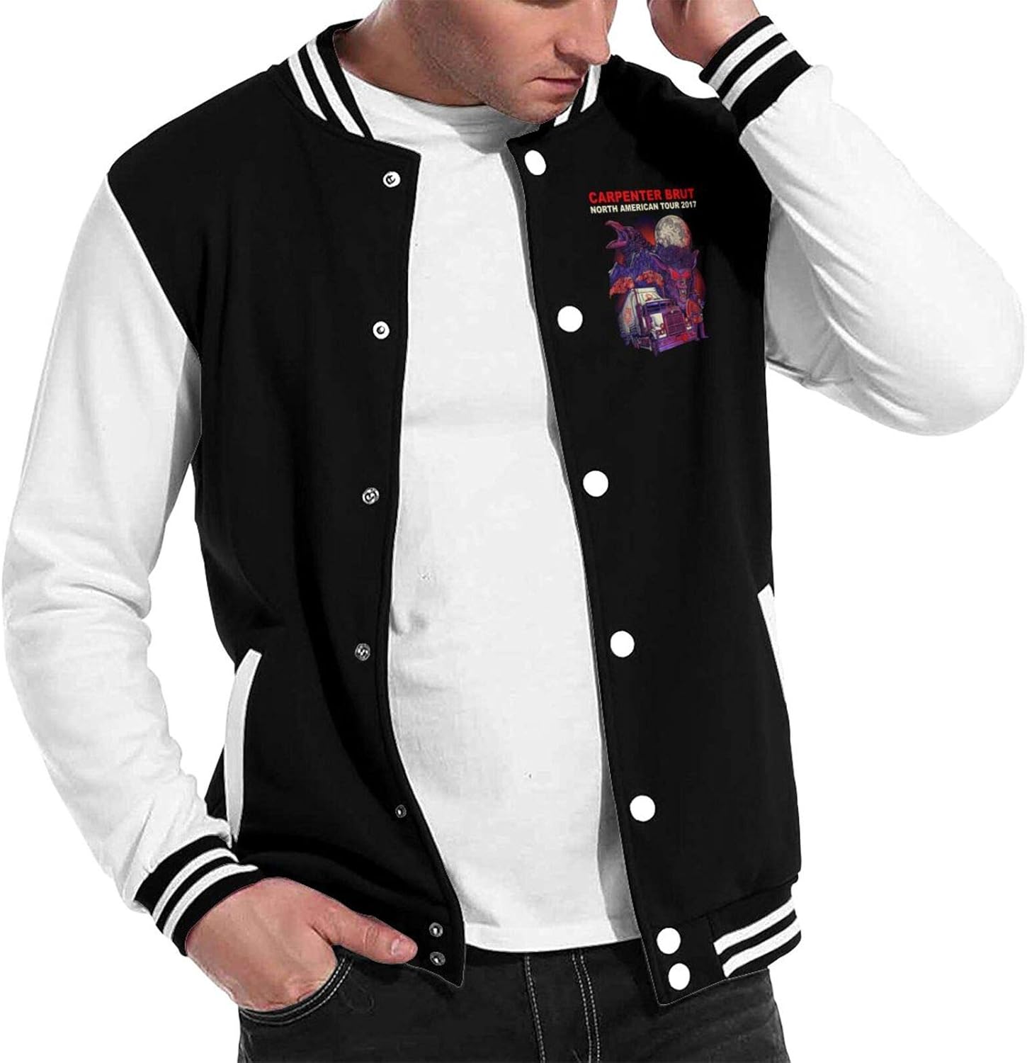 Carpenter Brut Jacket Unisex Sport Baseball Jacket Baseball Jacket Coat Clothing