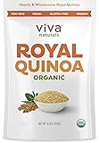 Viva Naturals - The FINEST Organic Quinoa, 100% Royal Bolivian Whole Grain, 4 LB Bag