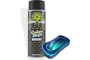 LiME LiNE Premium Automotive Basecoat Aerosol Spray Paint - Fast Drying- Custom Paint, Must Be Clearcoated! (Green + Purple + Blue)