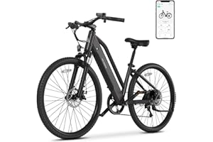 TS TST GRP LLC TST Electric Bike for Adults with Peak 750W Motor, 36V/480WH Removable Built-in Battery, 40Miles 25MPH City E Bike,7-Speed 26" Electric Bicycle for Commute